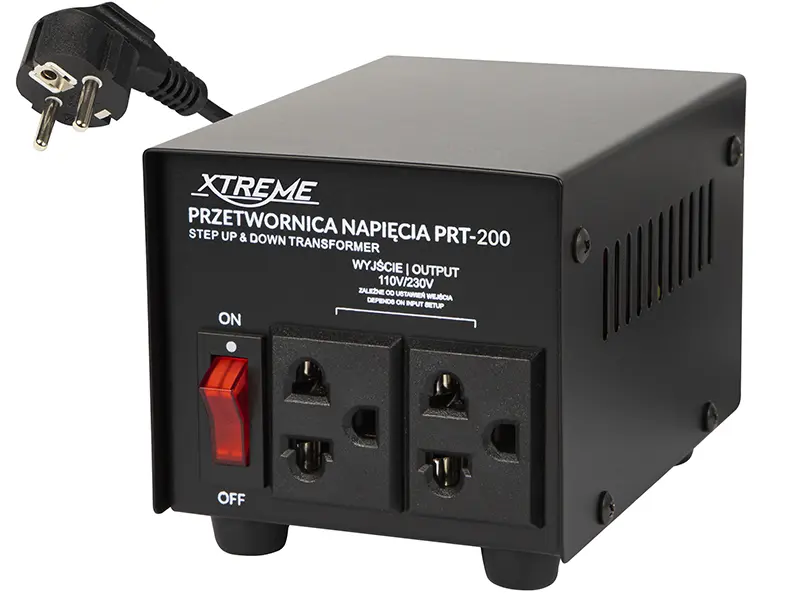 Transformator napięcia Polska-USA i USA-PL 200W